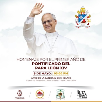 Chiclayo conmemora el primer aniversario del pontificado del papa León XIV. Facebook