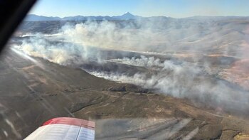 Se reactivó el incendio forestal
