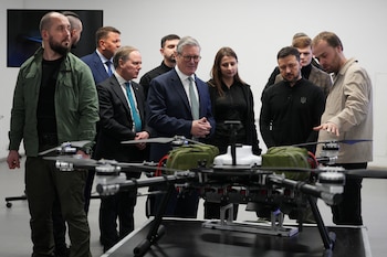 Visita de Keir Starmer a Ucrania (Carl Court/Pool via REUTERS)