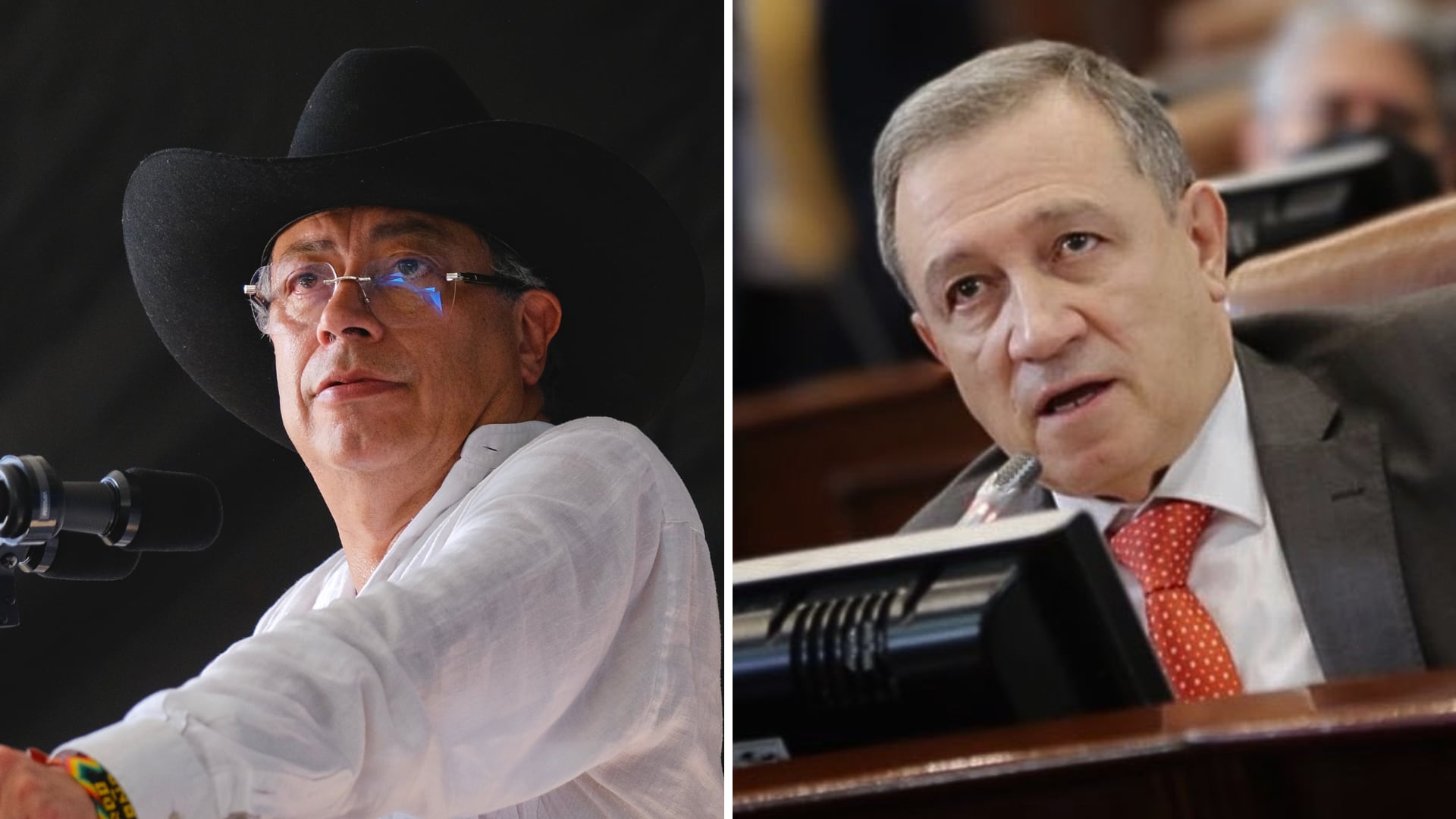 Ernesto Macías volvió a arreciar contra el presidente de la República, Gustavo Petro, por lo que considera son sus erráticas actitudes - crédito Ovidio González/Presidencia - @SenadoGovCo/X