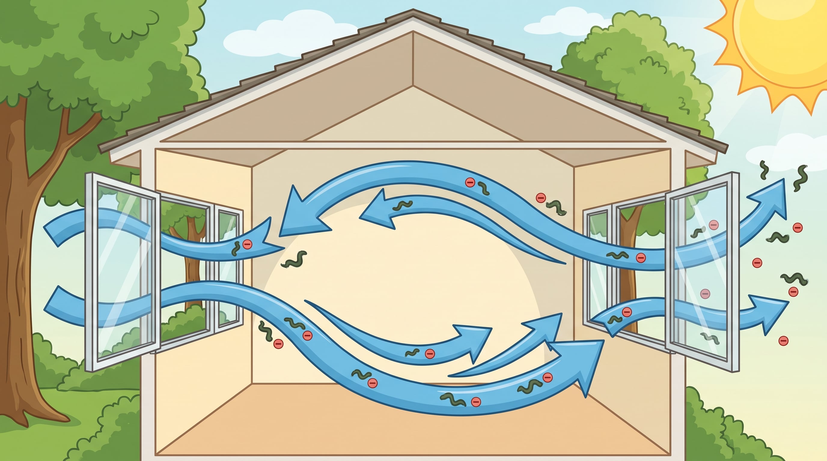 Para la ventilación cruzada no es necesario hacer algún gasto económico. (Imagen Ilustrativa Infobae)