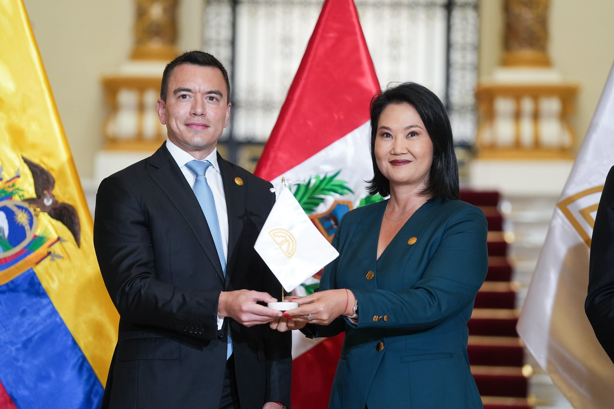Keiko Fujimori en encuentro binacional con el presidente de Ecuador: “Nuestros países se enfrentaron, pero hoy somos hermanos”