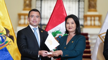 Keiko Fujimori en encuentro binacional con el presidente de Ecuador: “Nuestros países se enfrentaron, pero hoy somos hermanos”