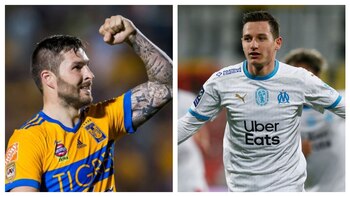André-Pierre Gignac y Florían Thauvin,