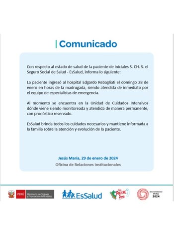 Según los informes de EsSalud,