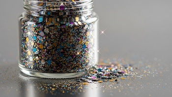 La purpurina decorativa y su