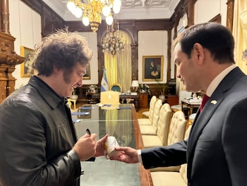 Javier Milei y Marco Rubio