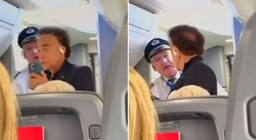 El Puma Rodríguez fue bajado de un avión en Ecuador luego de un fuerte cruce con la tripulación: las imágenes