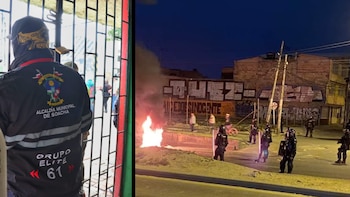 En disturbios y con el