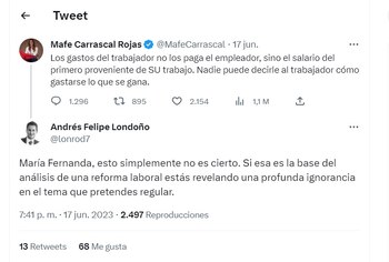 Tuit de Andrés Felipe Londoño,