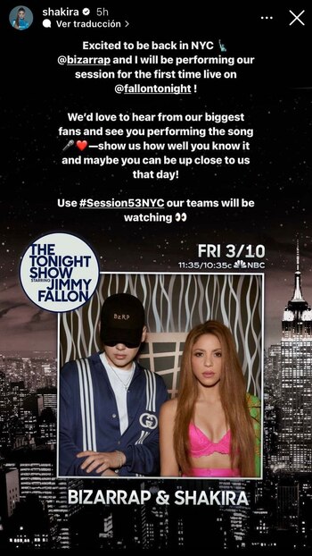 Shakira compartió con sus seguidores