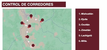 Esa era la zona de operación de El Miky. Crédito: FGEO