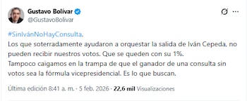 Gustavo Bolívar expresó su apoyo