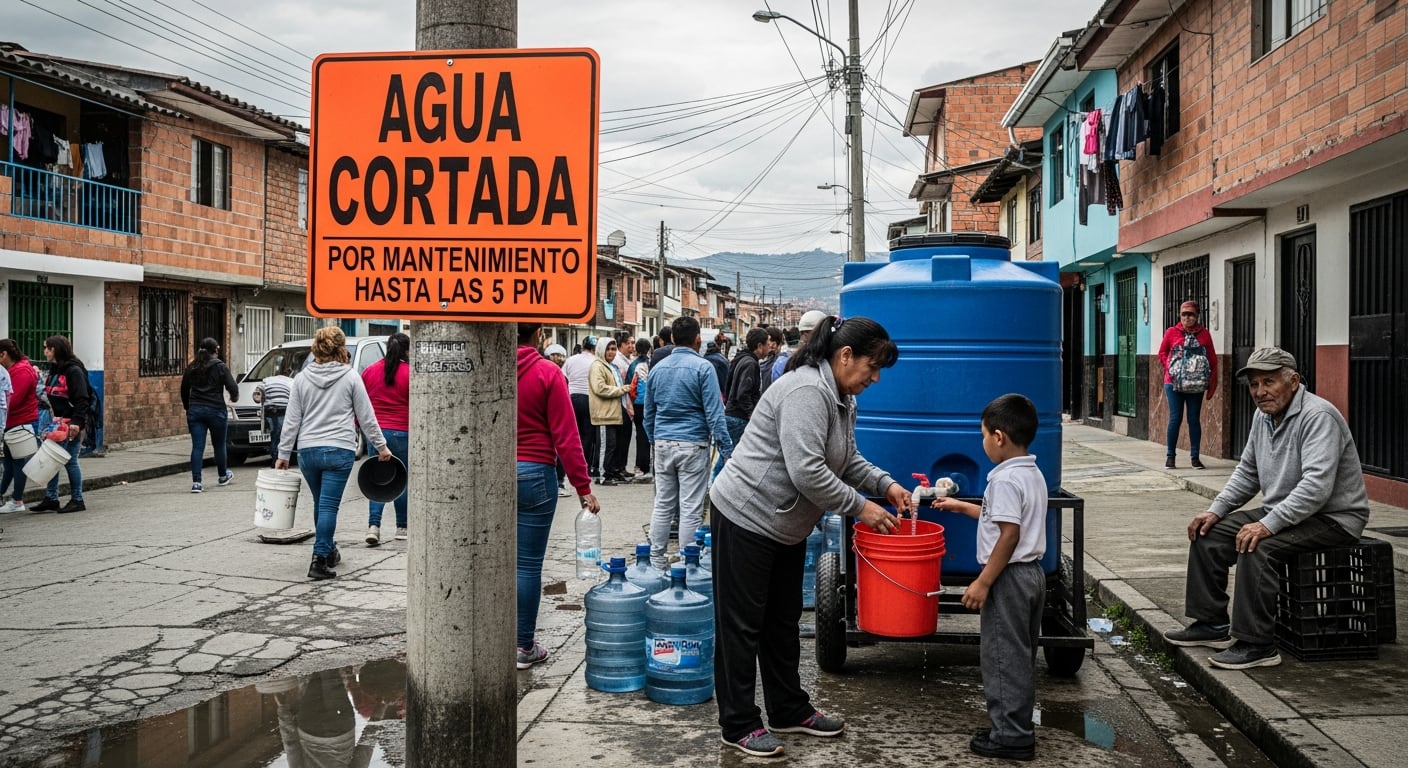 Los cortes de agua en Bogotá y Soacha se deben a trabajos de reparación y mantenimiento en las redes de distribución hídrica - crédito Imagen Ilustrativa Infobae