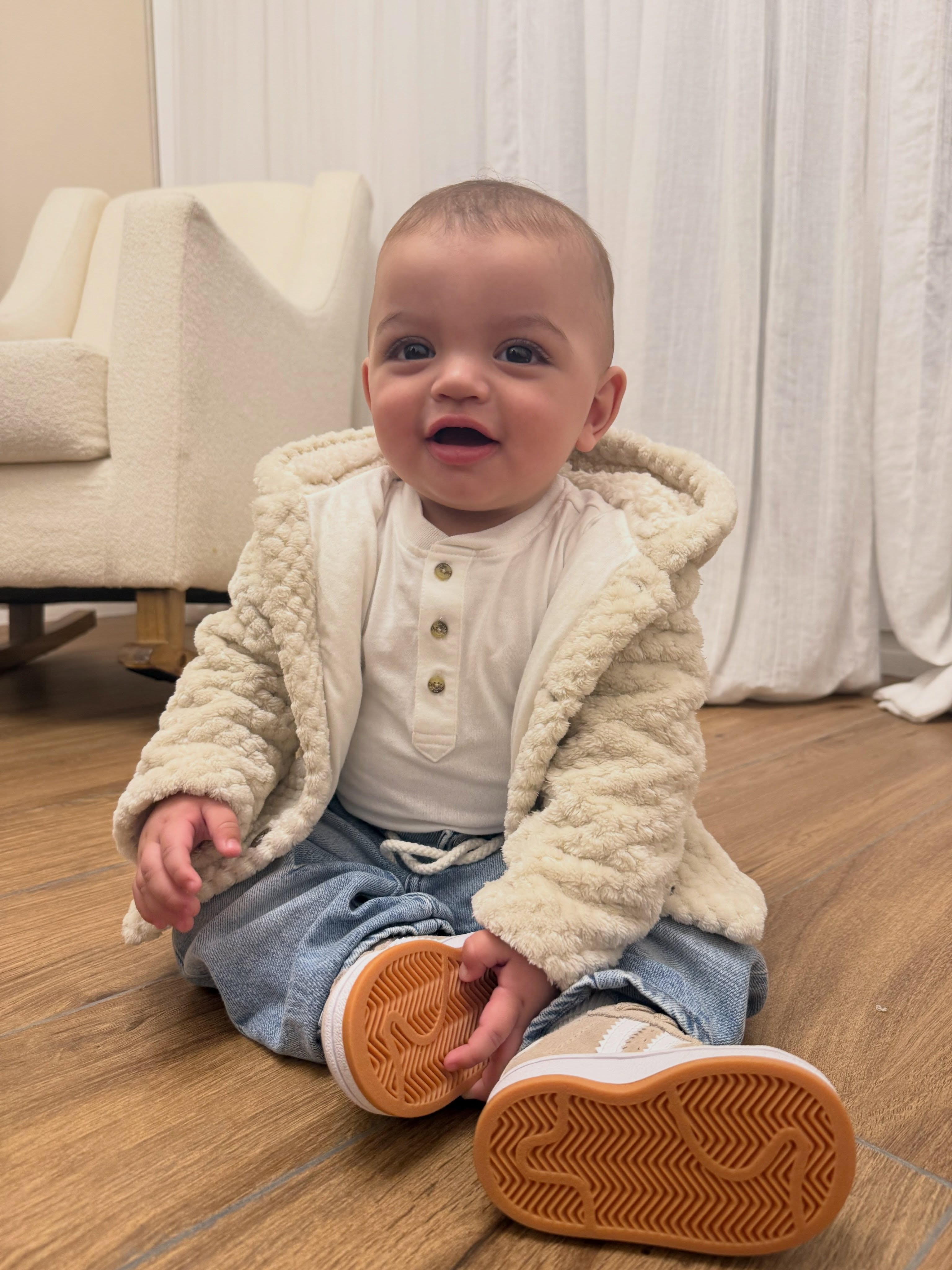 “¡Felices nueve meses, amor de mi vida! Sos tan espectacular, bebito...”, escribió Rocío para celebrar la importante fecha de su hijo