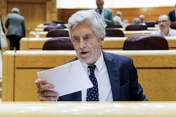15/09/2026 El ministro del Interior, Fernando Grande-Marlaska, durante una sesión de control al Gobierno, en el Senado, a 15 de septiembre de 2026, en Madrid (España). El Gobierno afronta hoy 17 preguntas de la oposición centradas especialmente en la gestión que está llevando a cabo el Ejecutivo de la crisis migratoria que vive Ceuta desde el pasado mes de julio.
POLITICA
Carlos Luján - Europa Press