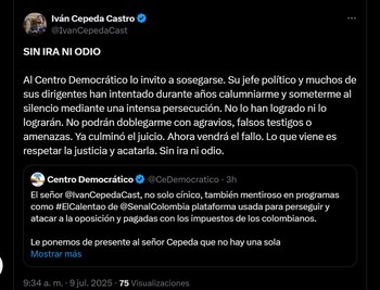 Así respondió Iván Cepeda a