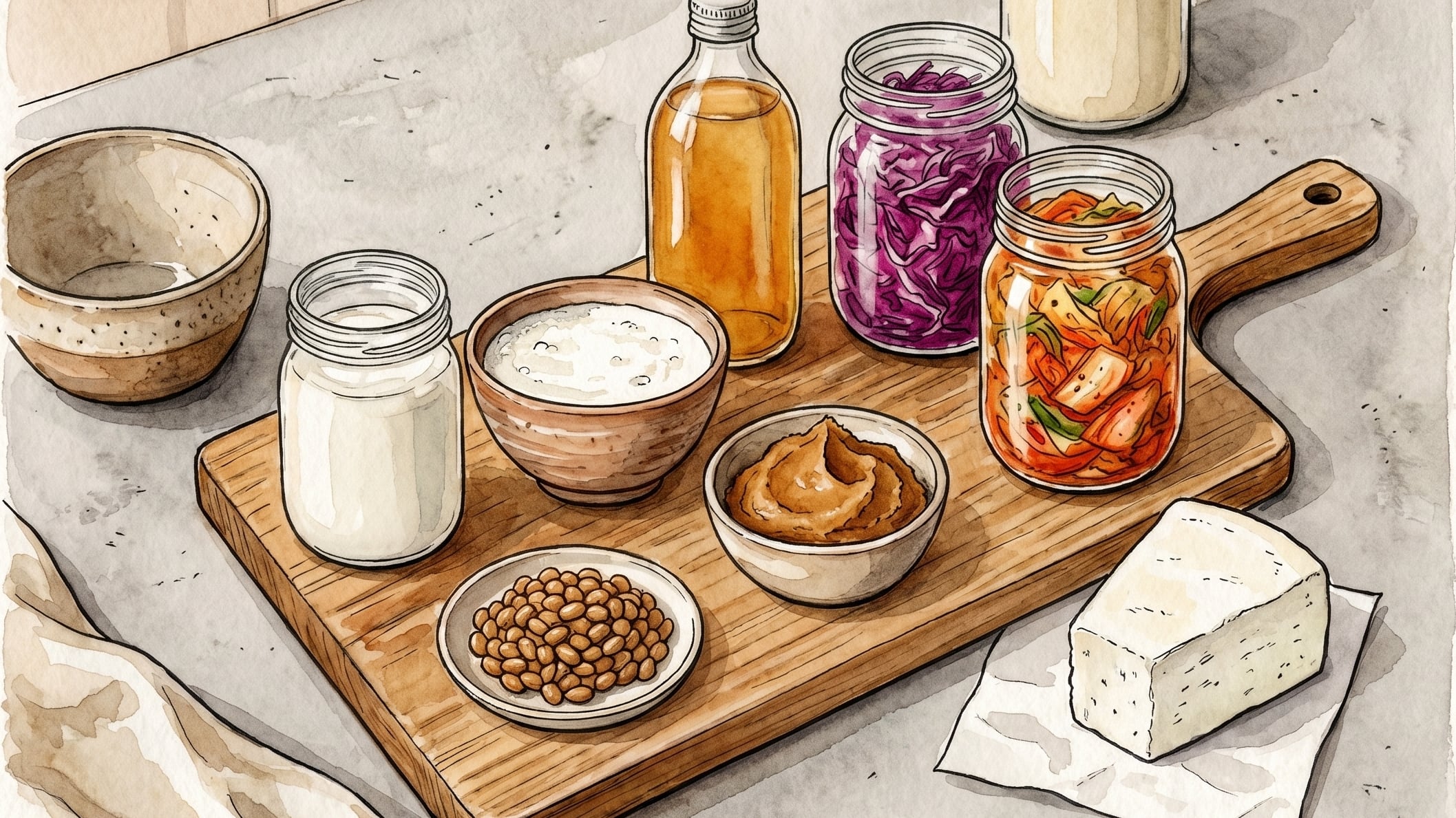 Los alimentos fermentados aportan bacterias beneficiosas que contribuyen al equilibrio del microbioma intestinal. (Imagen Ilustrativa Infobae)