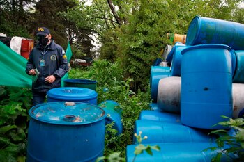 En el predio encontraron alimentos