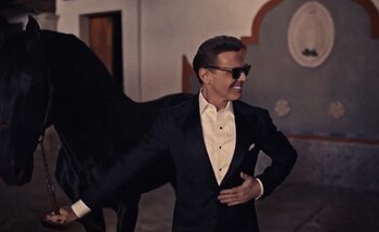 Luis Miguel durante su anuncio