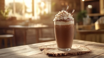 Frappé de café con proteína