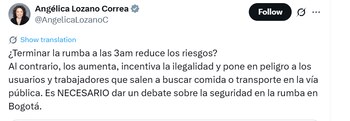 Angélica Lozano criticó decreto de