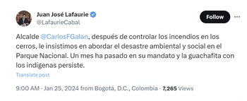 Juan José Lafaurie aseguró que