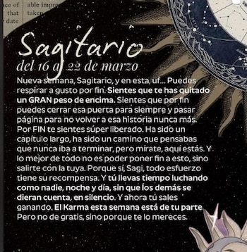 Wanda Nara compartió su horóscopo