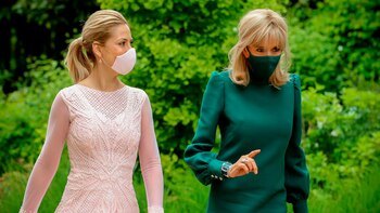 Fabiola Yáñez y Brigitte Macron: