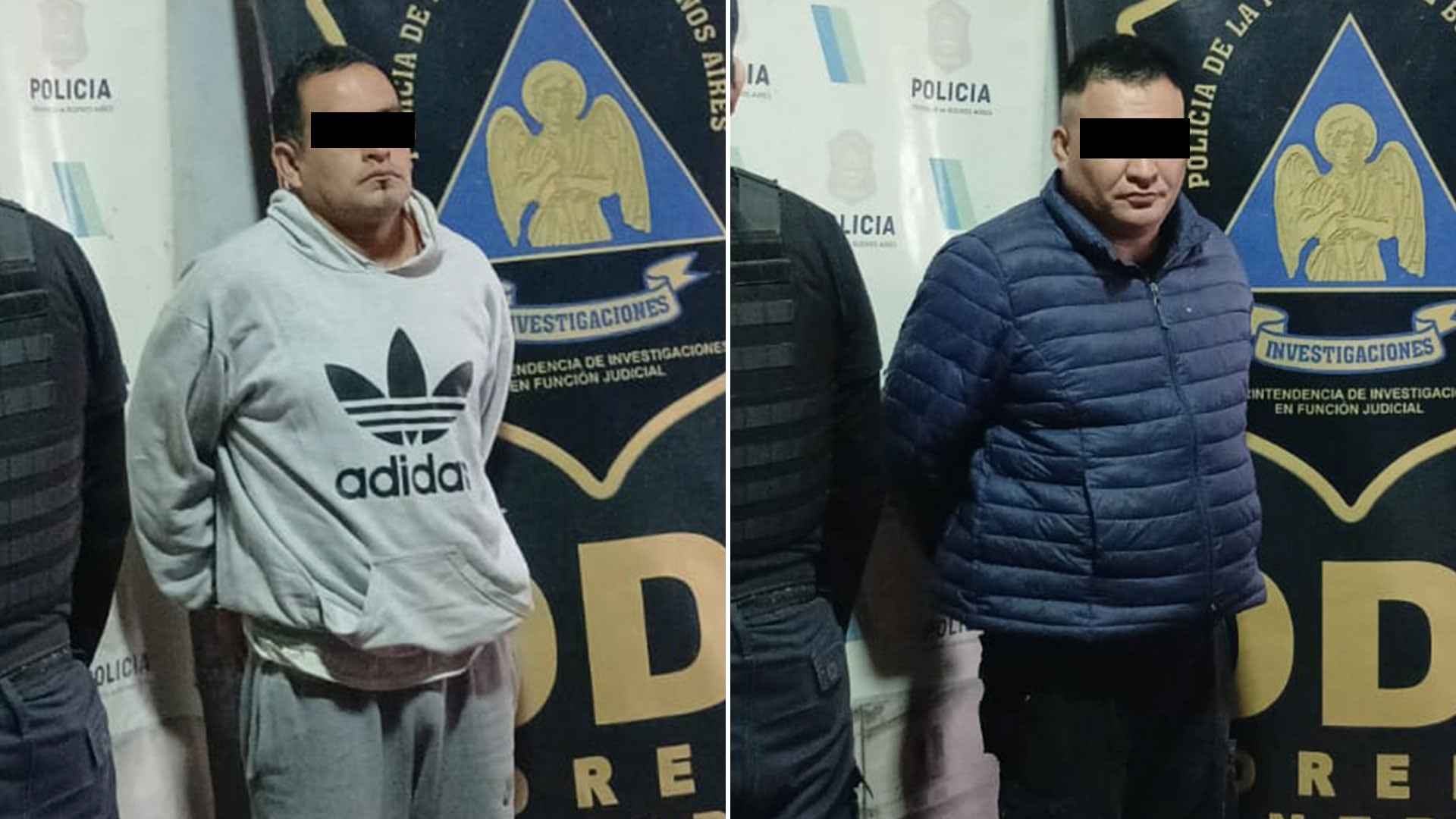 Los detenidos: Gastón Abelardo Arias y Óscar Alberto Ríos