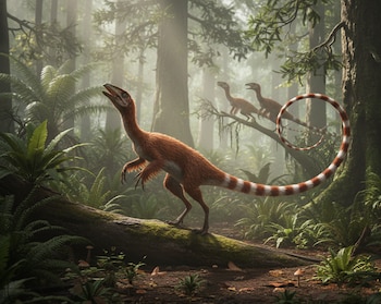Las plumas del Sinosauropteryx revelan