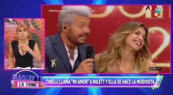 Magaly Medina cuestiona a Milett Figueroa por no saber como describir que es una 'Causa Limeña'. (Captura: Magaly TV La Firme)
