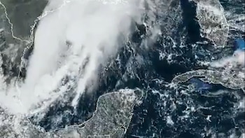 La Tormenta Tropical Olga se formó en el norte del Golfo de México cerca de Luisiana, Estados Unidos (Foto: CONRED)