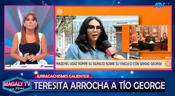 Magaly Medina comenta diferencia de edad entre Magdyel Ugaz y Sergio George: "No quiere decir nada todavía". Captura: Magaly TV La Firme.
