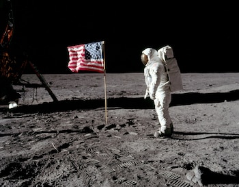 Fotografía del astronauta Buzz Aldrin