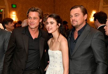 Brad Pitt, Margaret Qualley, y
