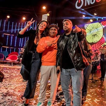 Cathy Sáenz junto a Jorge