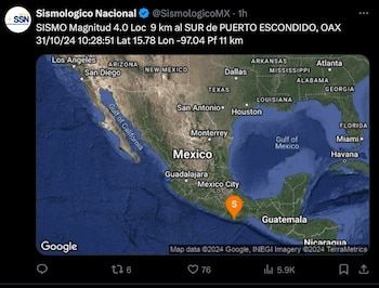 (X @SismologicoMX)