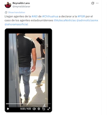 Agentes de la AEI llegan a declarar en la FGR por agentes estadounidenses en Chihuahua