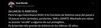 15 árbitros del fútbol colombiano