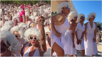 Homenaje a Marilyn Monroe junta a más de mil personas vestidas de blanco y marca récord Guinness