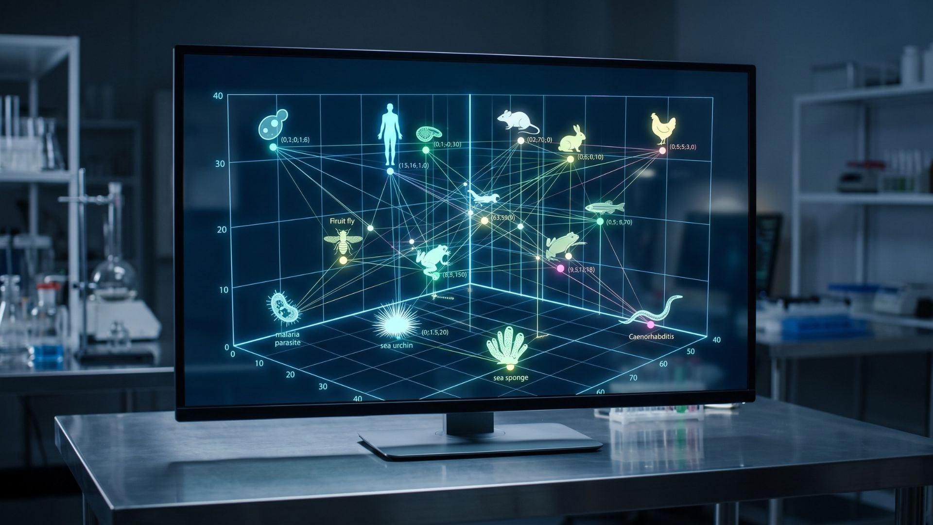 La inteligencia artificial TranscriptFormer permite comparar la biología celular entre organismos y detectar vínculos entre especies, enfermedades y posibles tratamientos celulares (Imagen Ilustrativa Infobae)