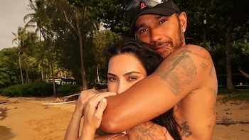 Las fotos de las románticas vacaciones de Lewis Hamilton con Kim Kardashian antes de su regreso a la Fórmula 1
