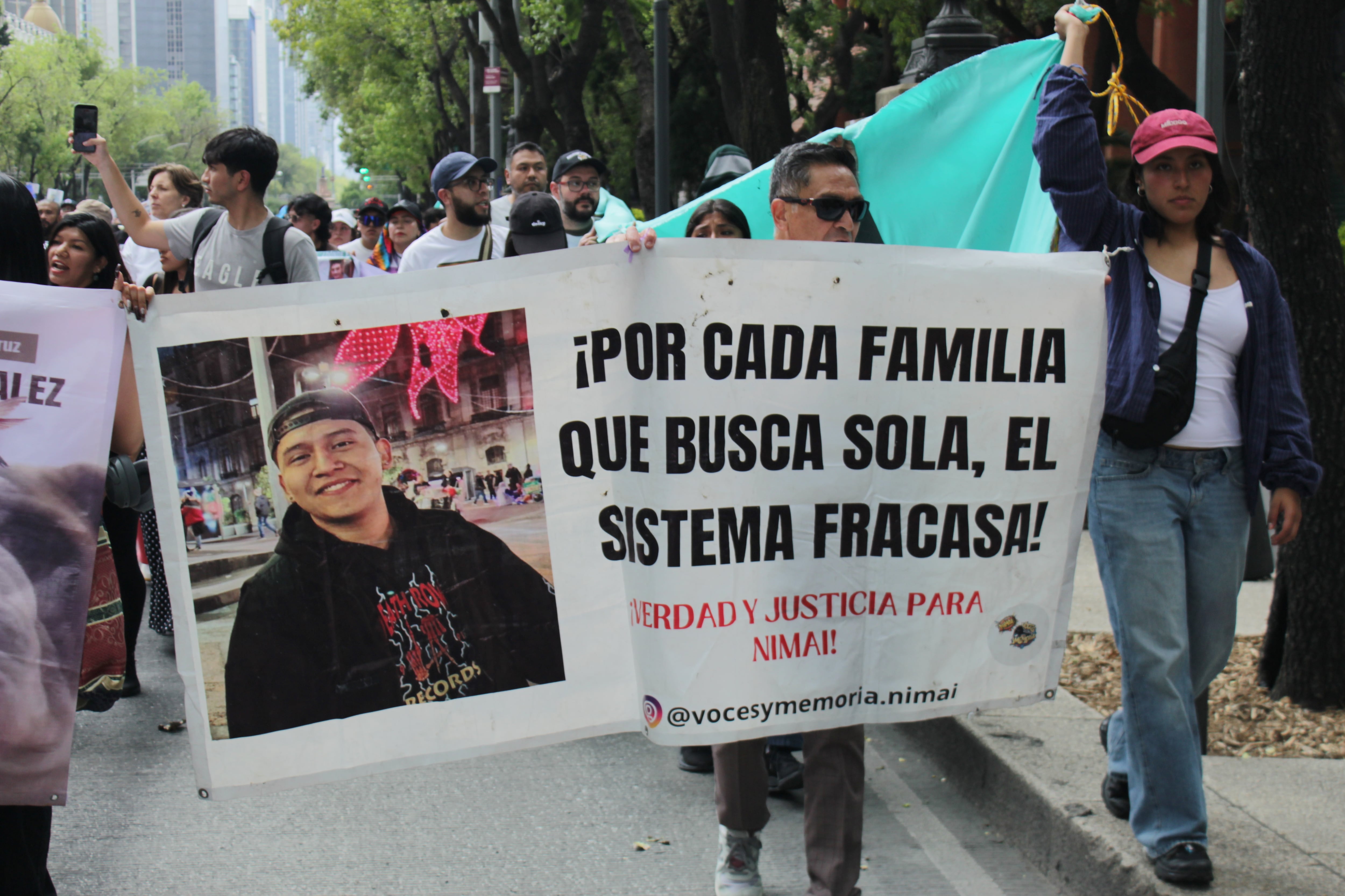 Marcha por el Día Internacional de las Víctimas de Desapariciones Forzadas en CDMX. (Foto: Jaqueline Viedma/Infobae México)
