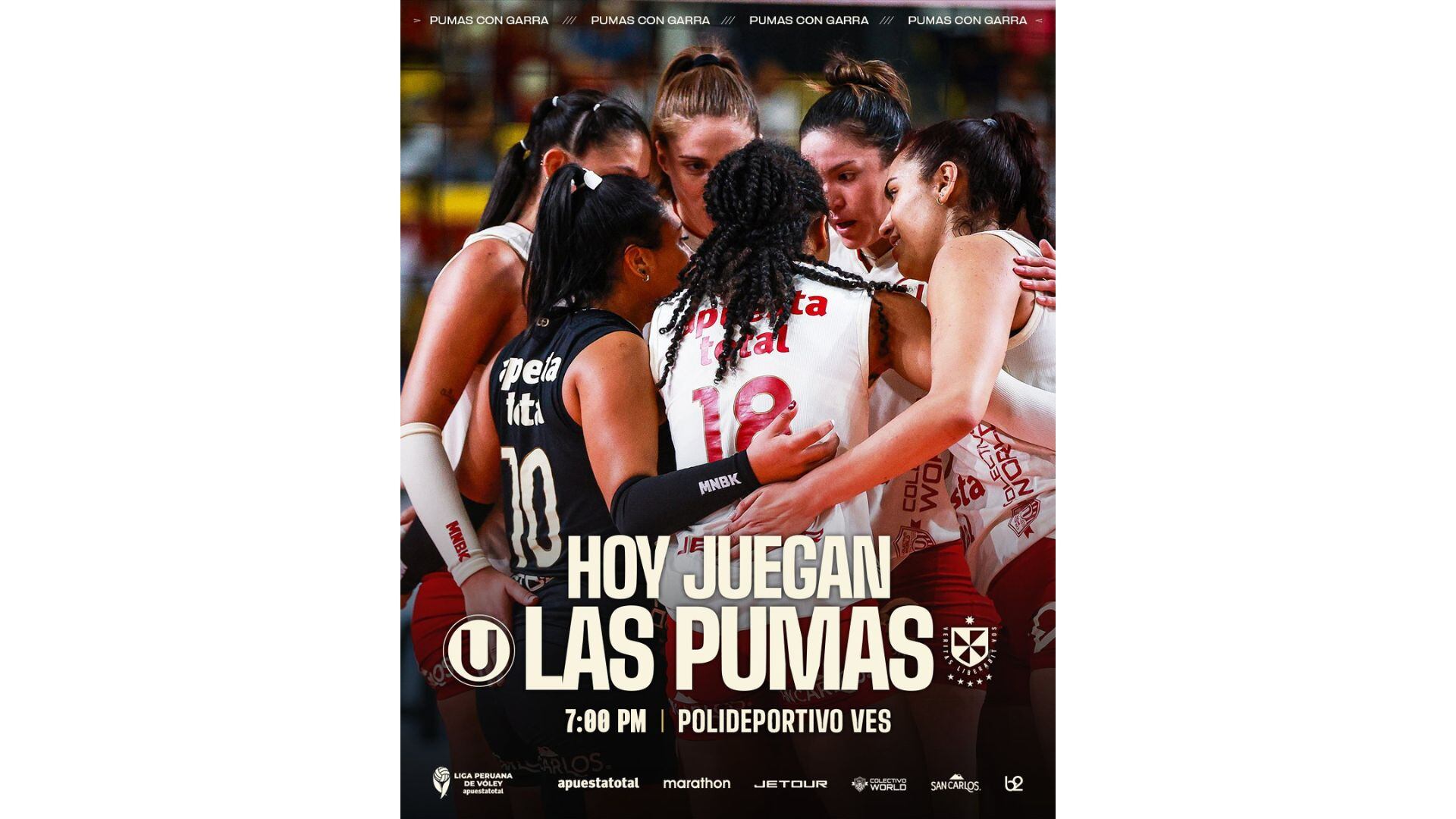 Universitario anunció su día de partido con San Martín por el tercer lugar de la Liga Peruana de Vóley 2025.