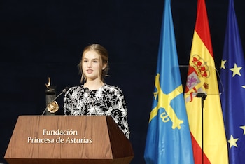La princesa Leonor en los Premios Princesa de Asturias 2022. (Casa Real)