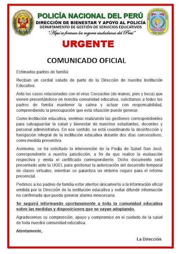 Comunicado