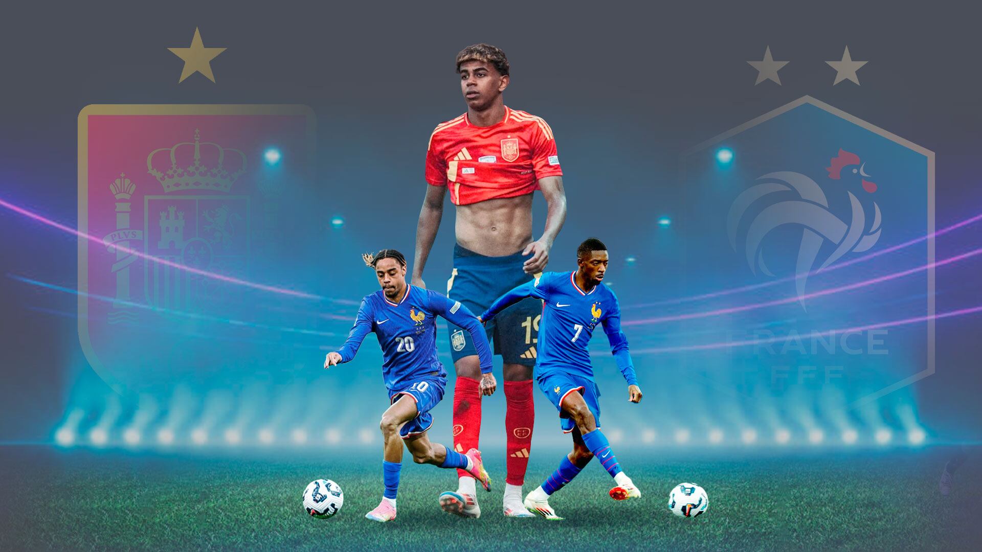 Ibéricos y galos definirán al segundo finalista del certamen europeo. (Jovani Pérez)