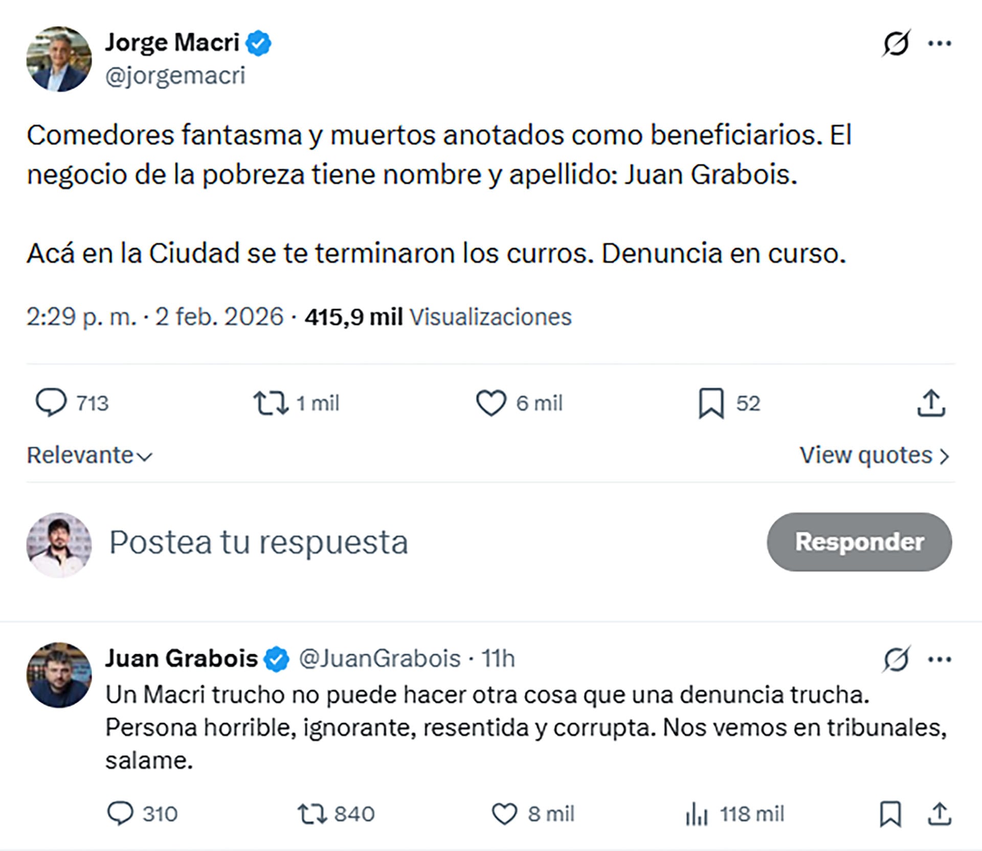 El posteo del jefe de Gobierno porteño en las redes sociales