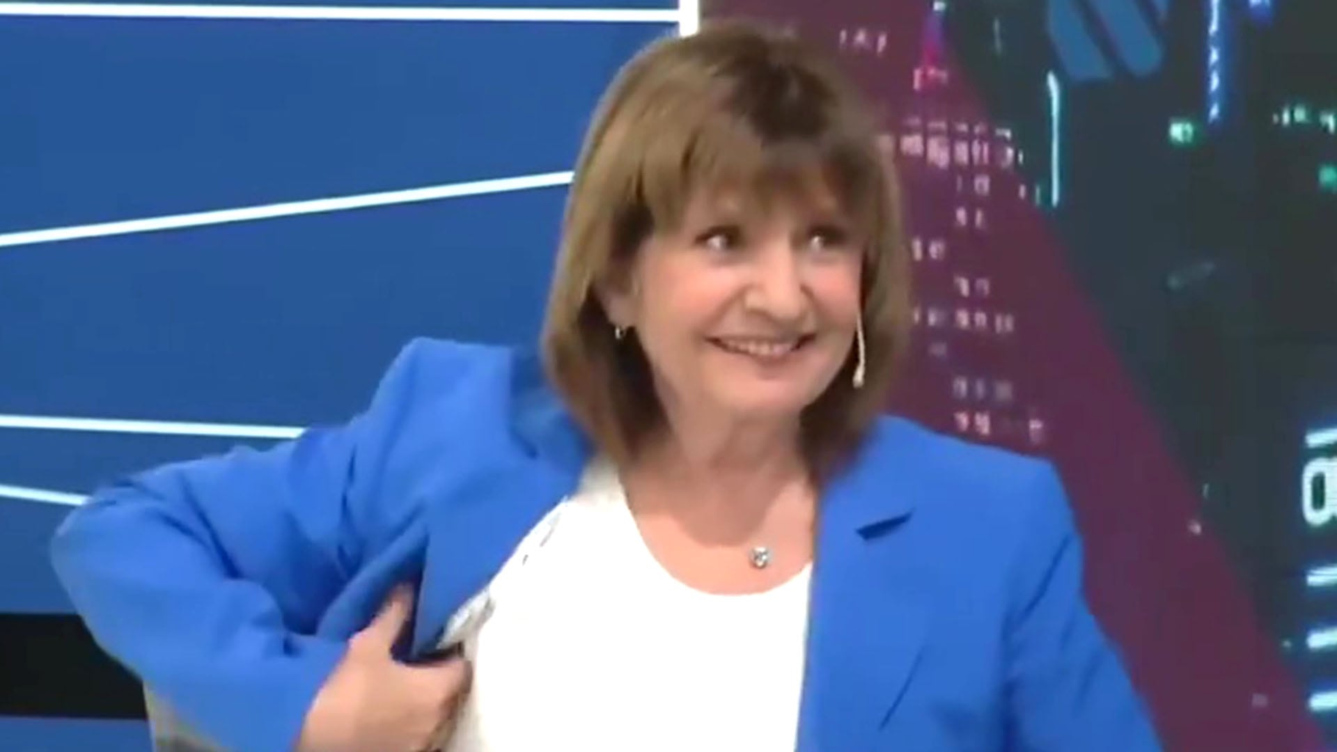 Patricia Bullrich contó que compra su ropa en Amazon (Captura de video)